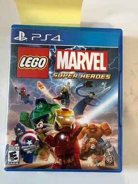 Marvel LEGO Super Heroes PS4 — Blue Case with Red & Yellow Artwork